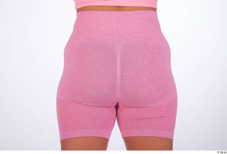 Reeta dressed hips pink short leggings sports thigh 0005.jpg